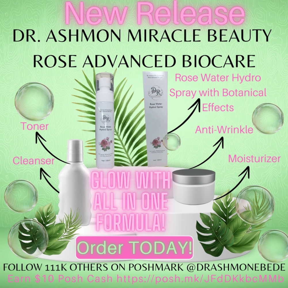 SPECIAL OFFER Dr. Ashmon Miracle Hydrol Rose Water Spray: Moisturizer & Toner